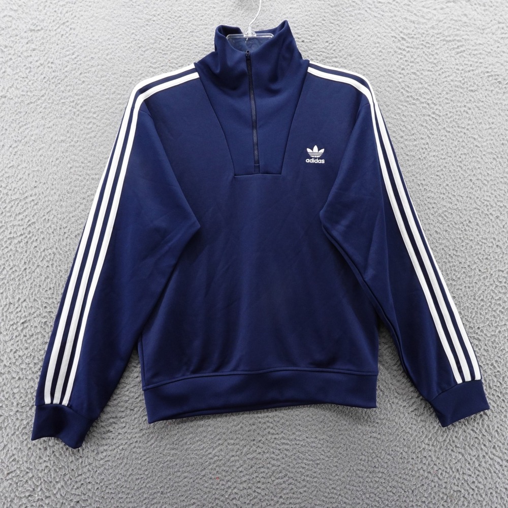 Adidas Originals Mens‎ Funnelneck Track Top Night Indigo Navy XS NEW